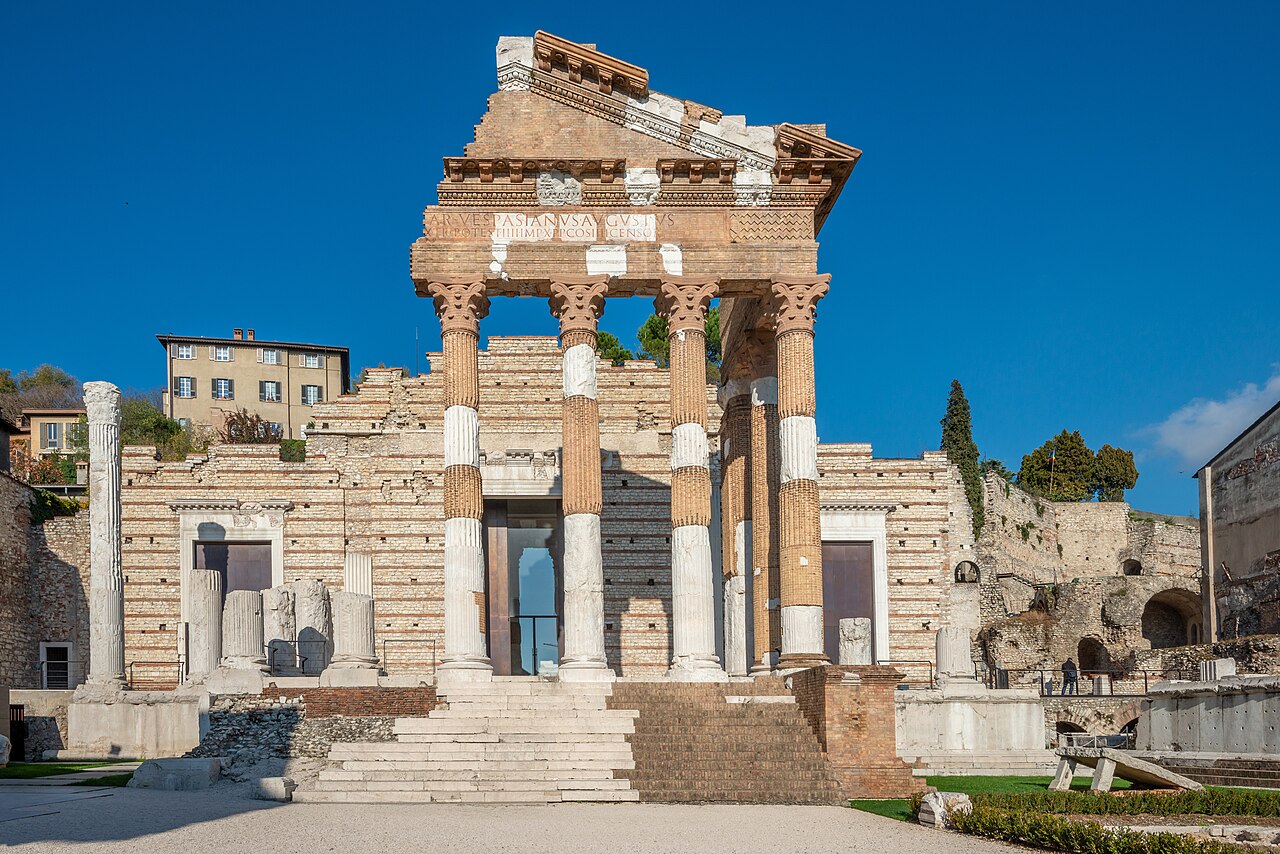 Il Capitolium del parco archeologico di Brixia