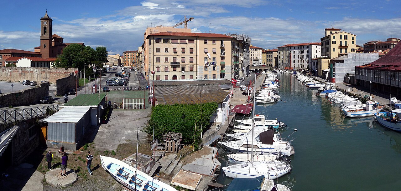 Il quartiere della Venezia Nuova a Livorno