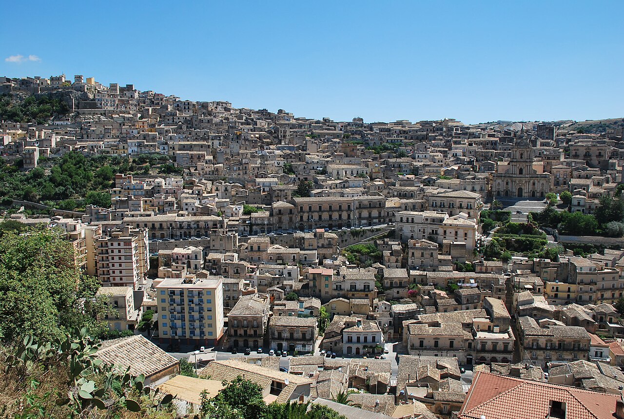 Modica vista dall'alto