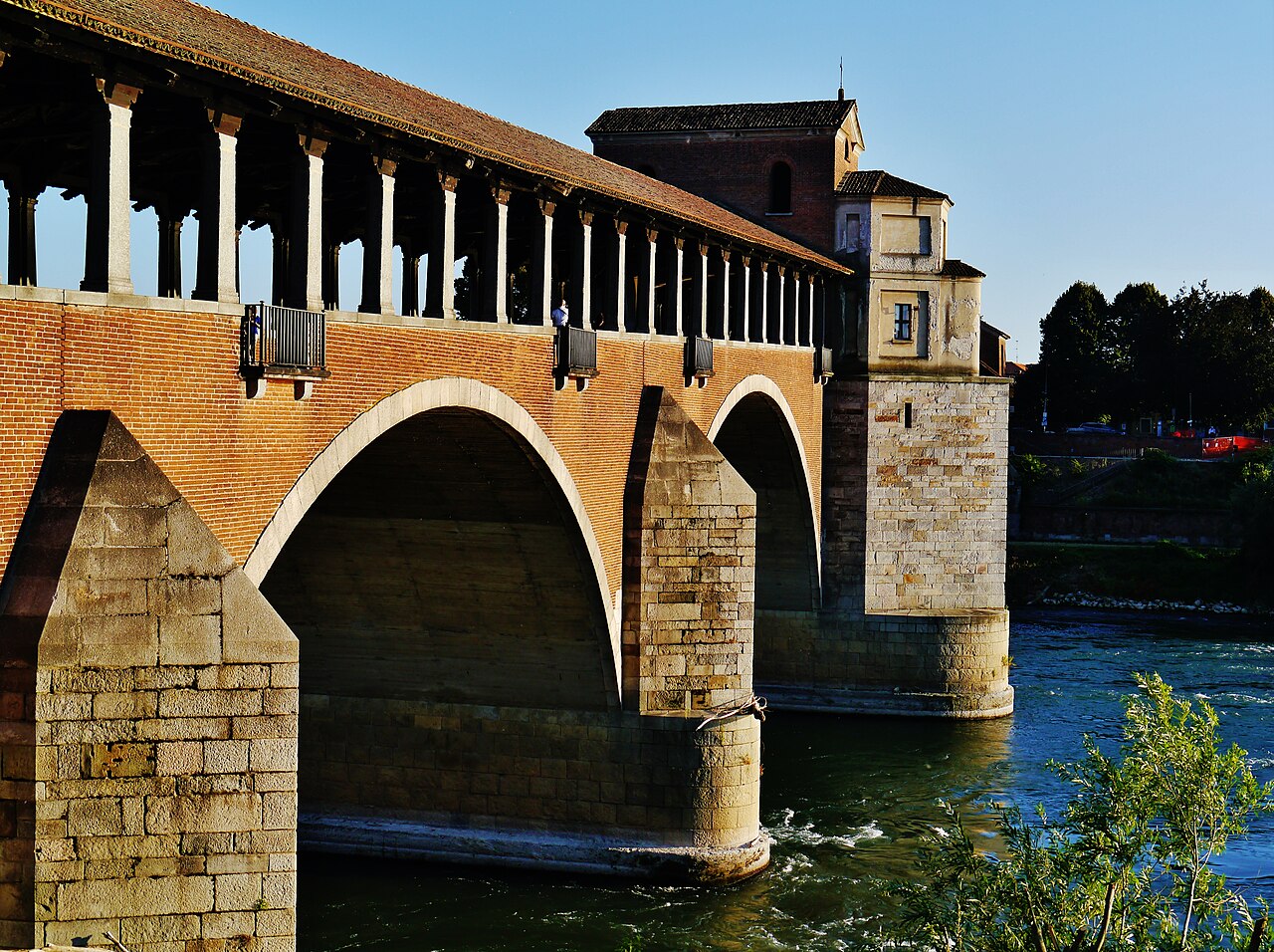 Il Ponte Coperto sul Ticino a Pavia